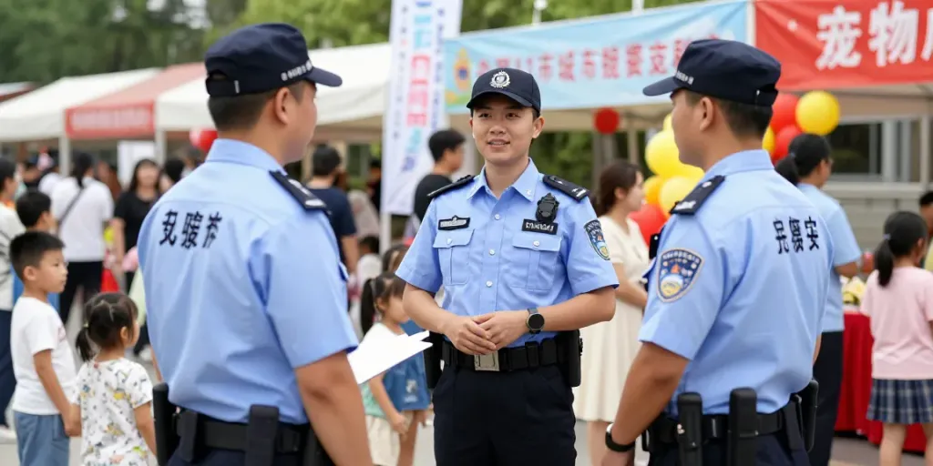 Trusted Security Company personnel protecting local community event.