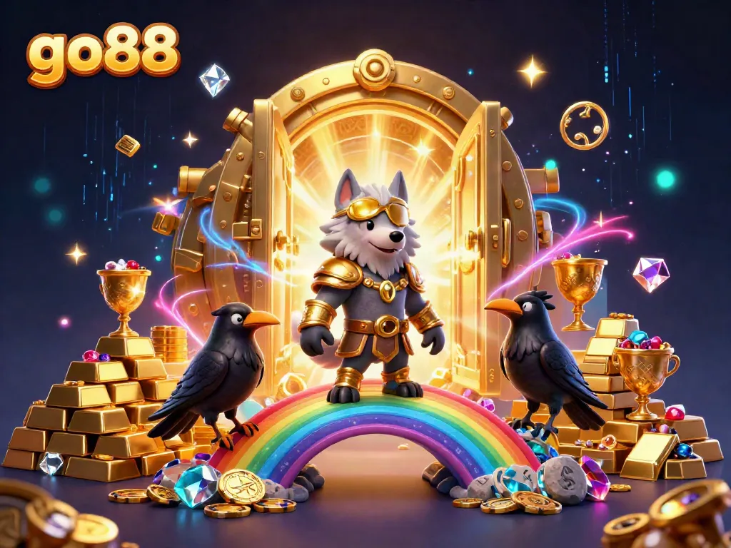 Experience go88's vibrant world of online gaming filled with treasures and mythical characters
