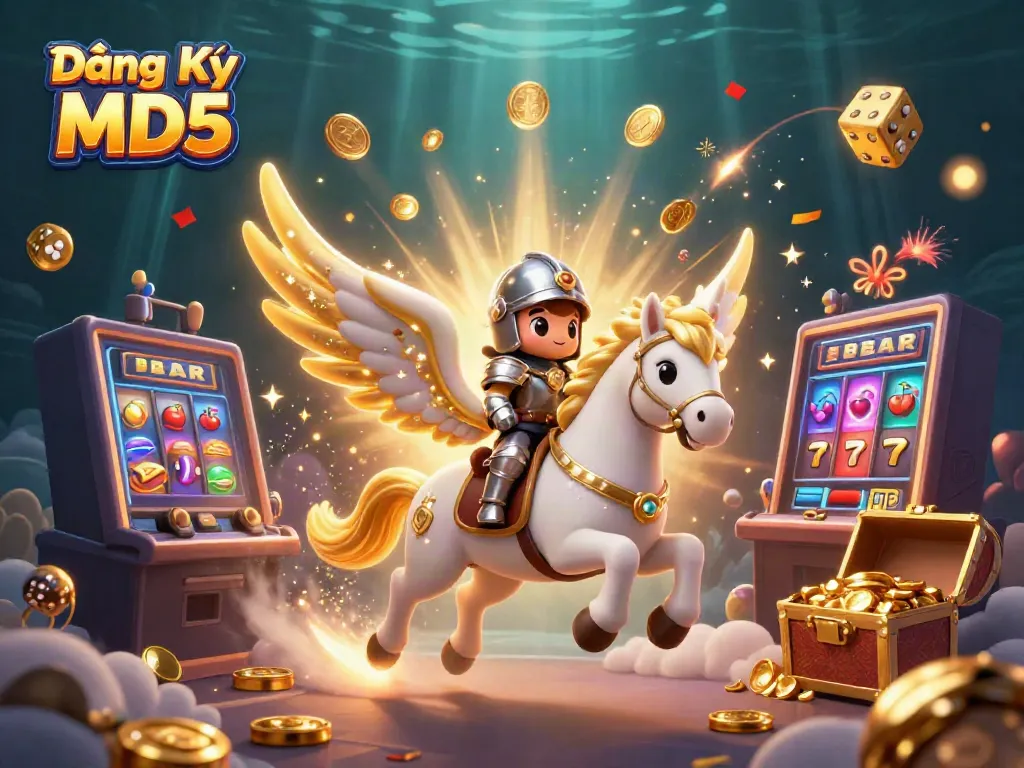 Engaging gaming scene featuring Đăng Ký Tài Xỉu MD5 illuminated with colorful casino elements and exciting rewards.