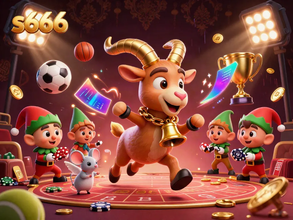 Engage with the vibrant action at s666 casino as gremlins steal poker chips amidst festive chaos.