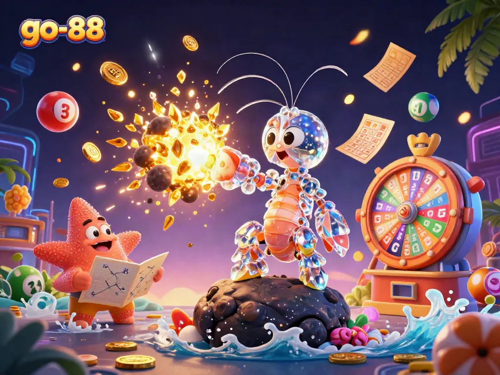 Experience the thrilling world of go-88 with a vibrant 3D casino scene bursting with excitement and winning opportunities