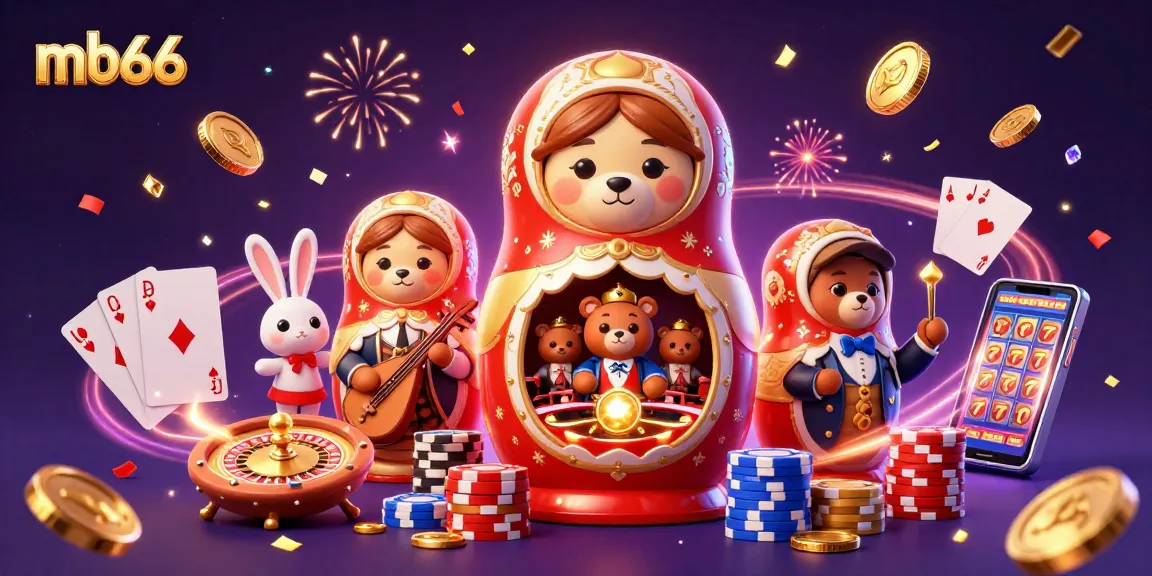 Experience mb66 casino excitement with vibrant characters, golden coins, and thrilling games.