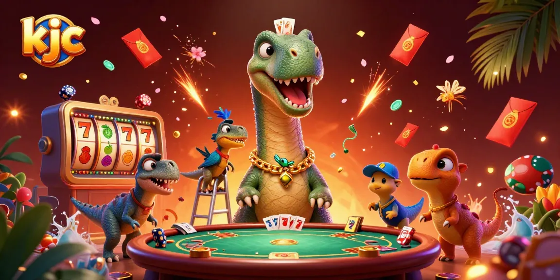 Engage in thrilling gameplay at KJC's vibrant casino with dynamic card dealing and lively elements.