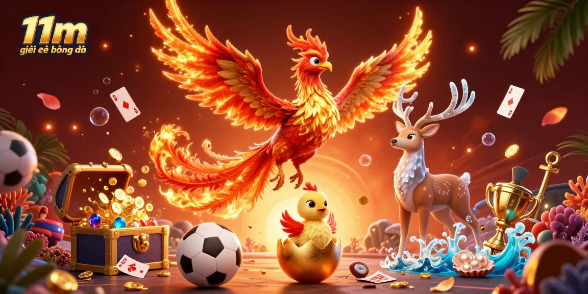 Experience thrilling moments in football betting with 11m giải trí bóng đá, showcasing spectacular 3D characters and elements.
