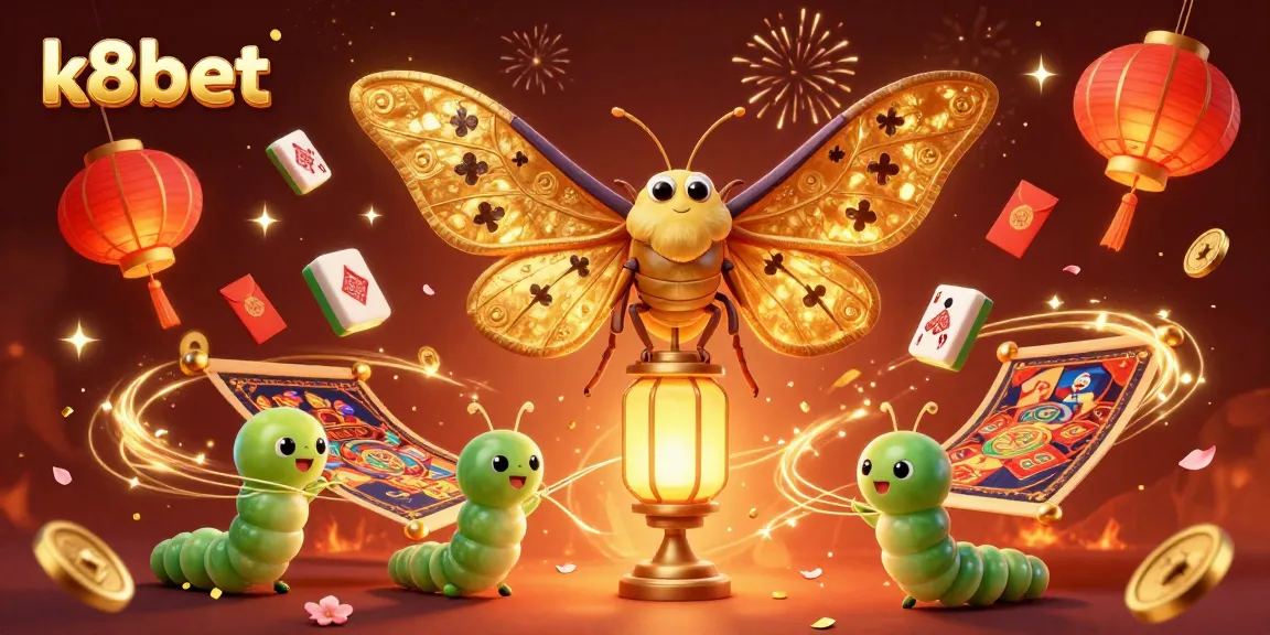 Bet and win big with k8bet in a vibrant casino scene showcasing thrilling games and festive imagery.