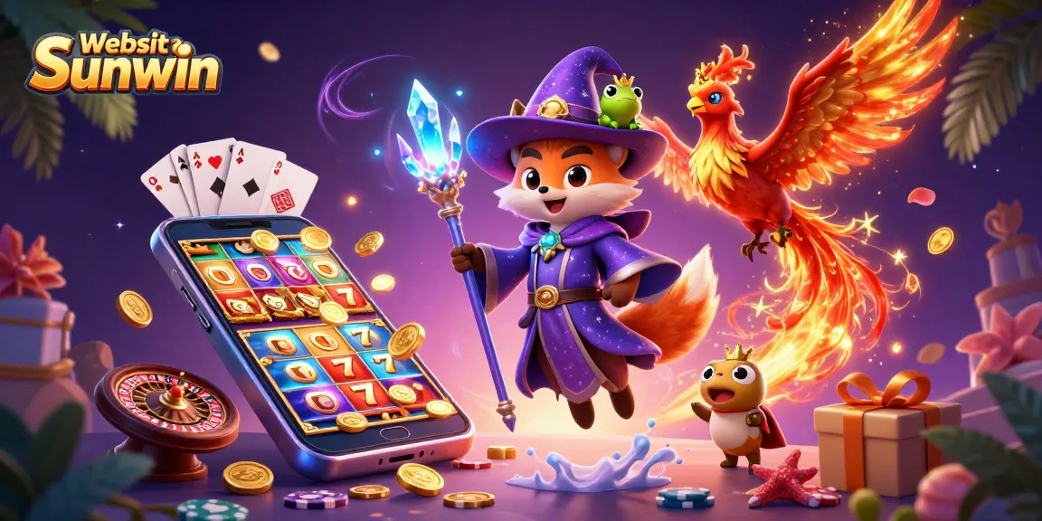 Play engaging games at Website Sunwin with 3D characters and vibrant casino elements.