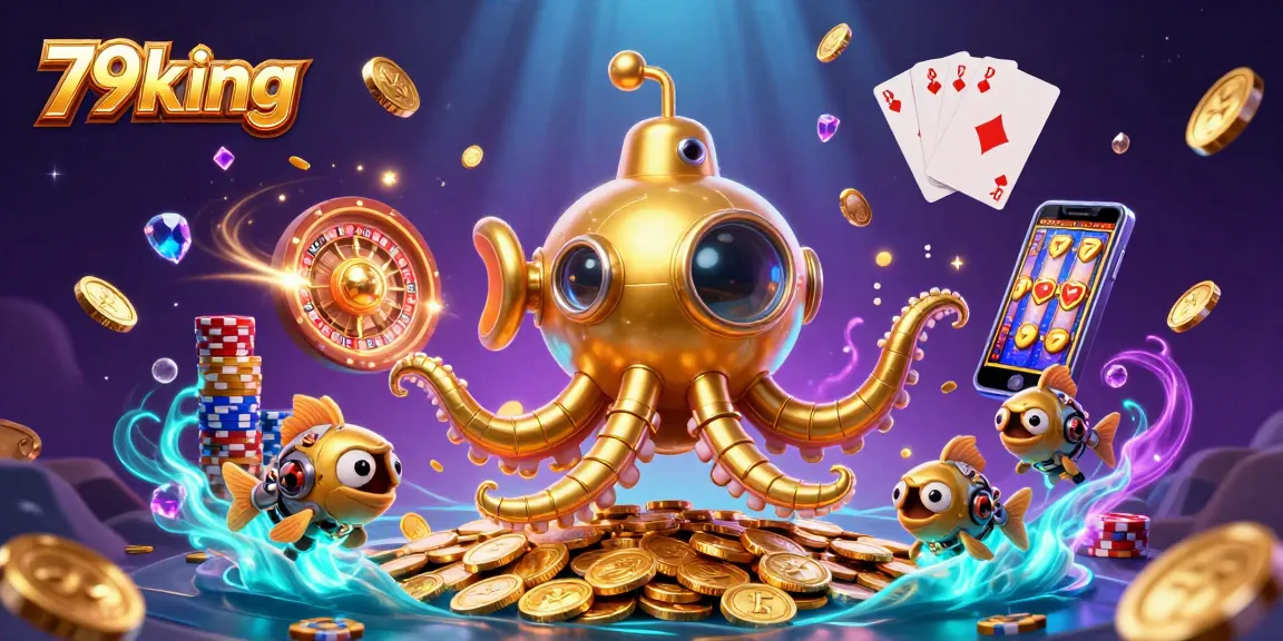 Experience thrilling gameplay at 79king with vibrant illustrations of casino games and stunning effects.