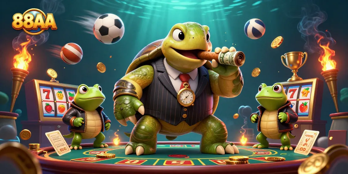 Experience thrilling gaming action at 88AA's vibrant casino, featuring exciting slot reels.
