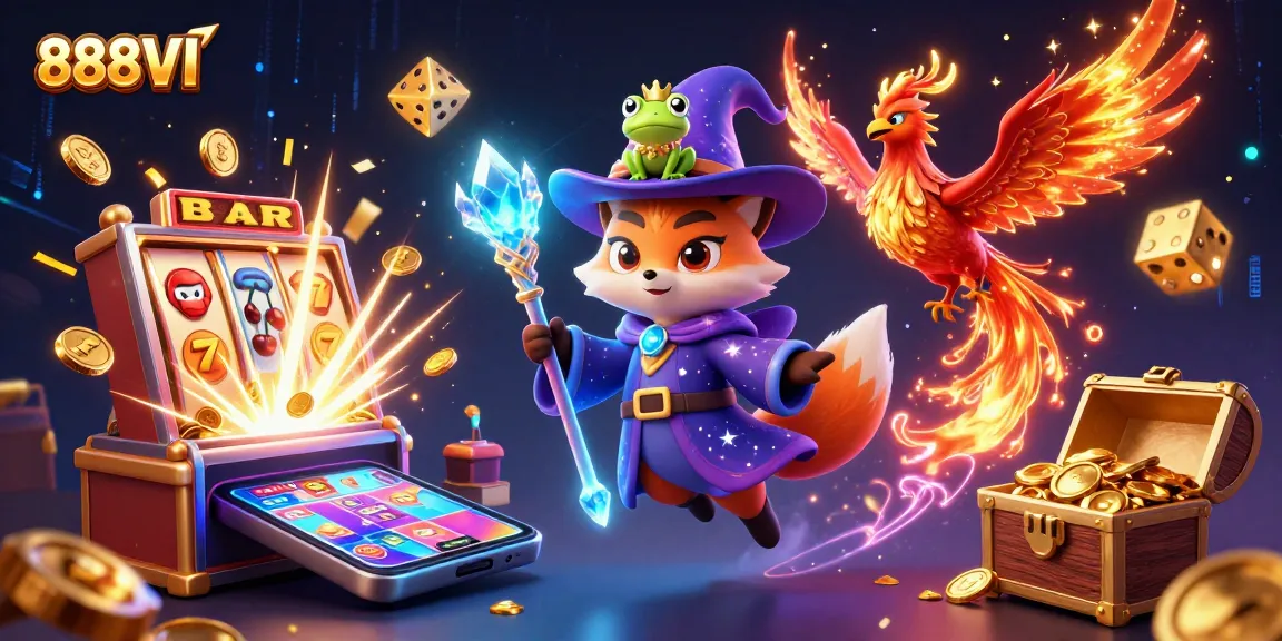 Experience thrilling gameplay at 888VI with enchanting characters and a vibrant casino atmosphere.